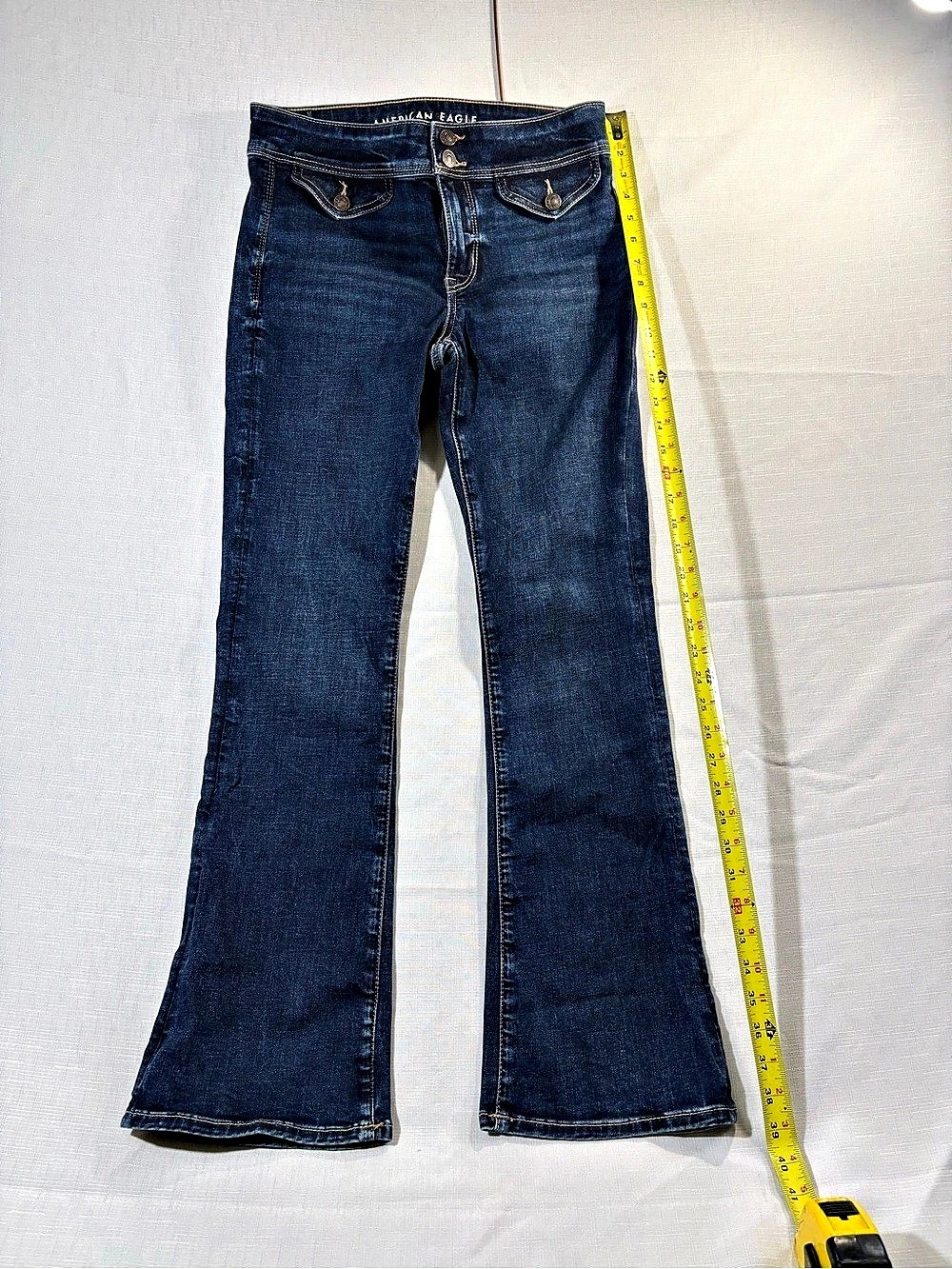 American Eagle Kick Boot Bootcut Jeans in Blue Size 6